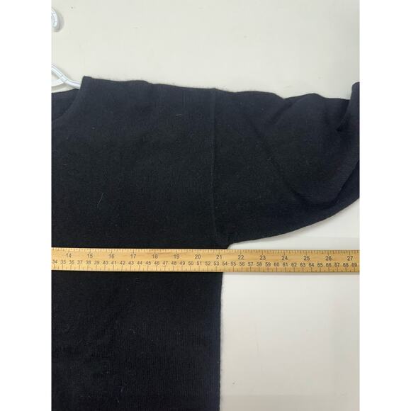 Verrazano Womens Sweater Size Medium Black Cashmere Pullover NWTs - Picture 7 of 10